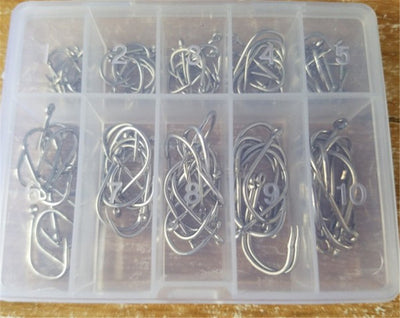 100Pcs/Box High Carbon Steel Gold/Silver Carp